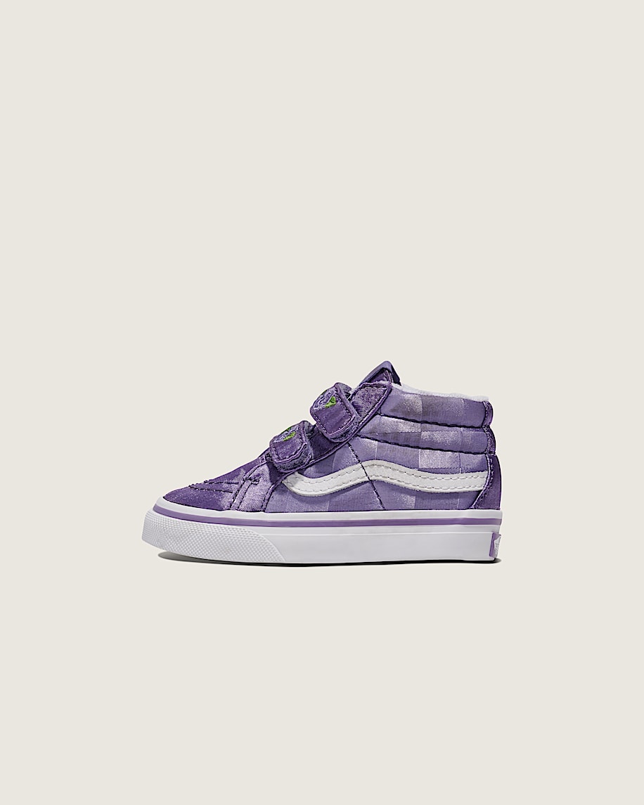 VANS キャラクター柄スニーカー Toddler Sk8-Mid Reissue V Satin Shoe in Purple | Vans
