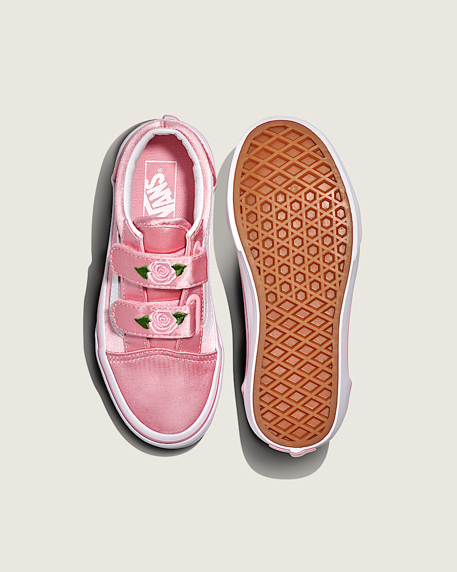 VANS★OLD SKOOL SATIN★サテン★2色 Little Kids Old Skool V Satin Shoe in Rose Pink | Vans