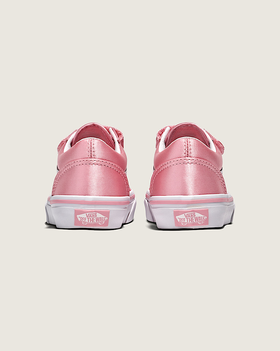 Little Kids Old Skool V Satin Shoe in Rose Pink | Vans