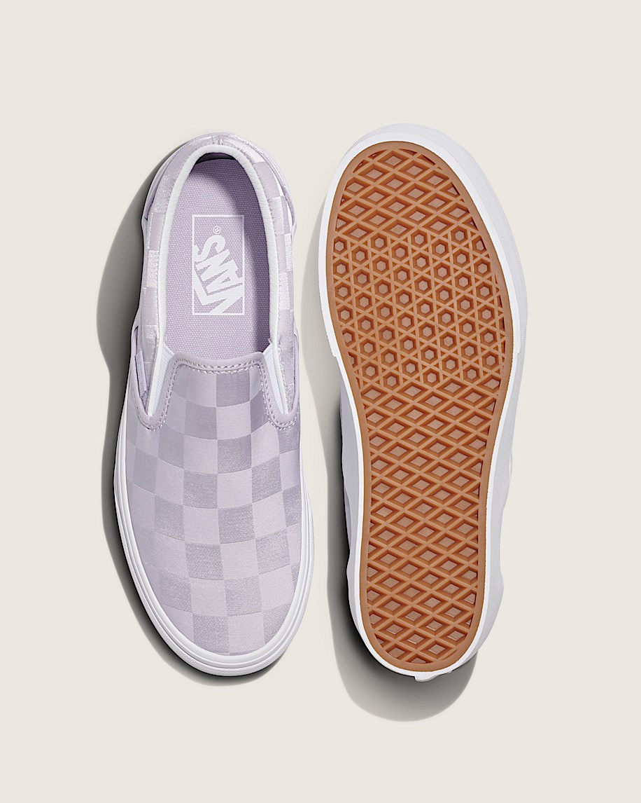 Classic Slip-On Stackform Checkerboard Shoe - 3