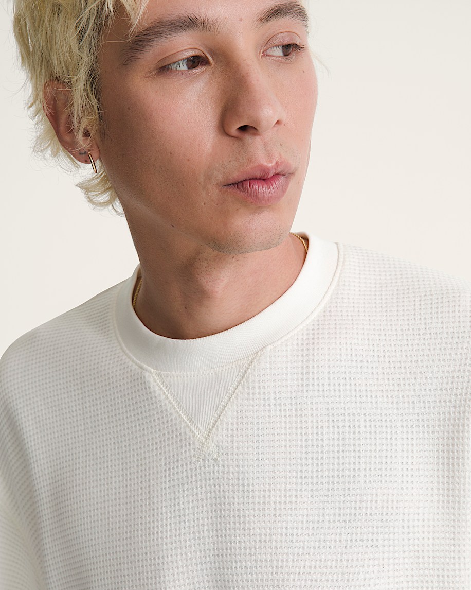 Navigate Long Sleeve Thermal Shirt in Egret White | Vans