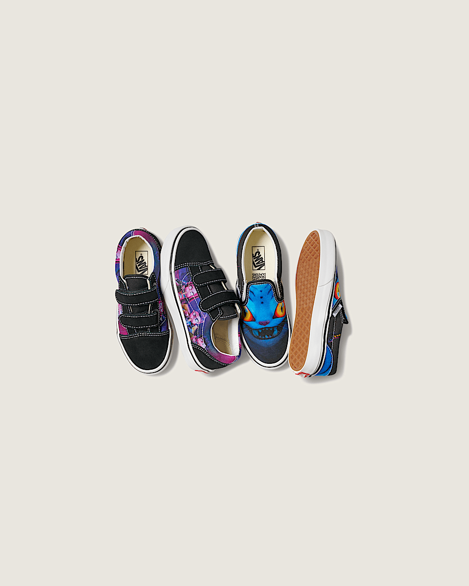 KPop Demon Hunters x Vans Little Kids Classic Slip-On Shoe