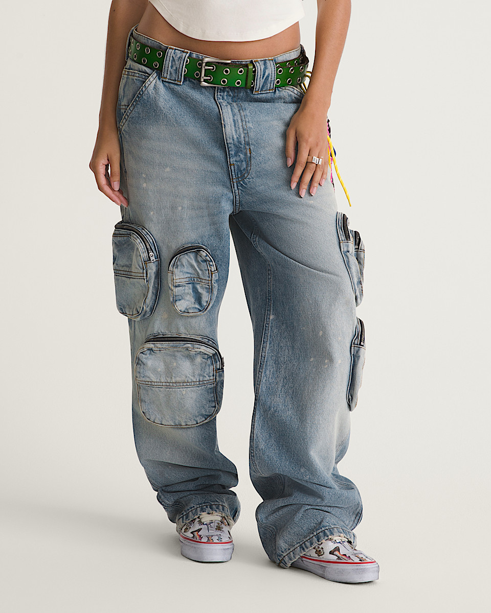 VANSZA Multi-Pocket Denim Pant