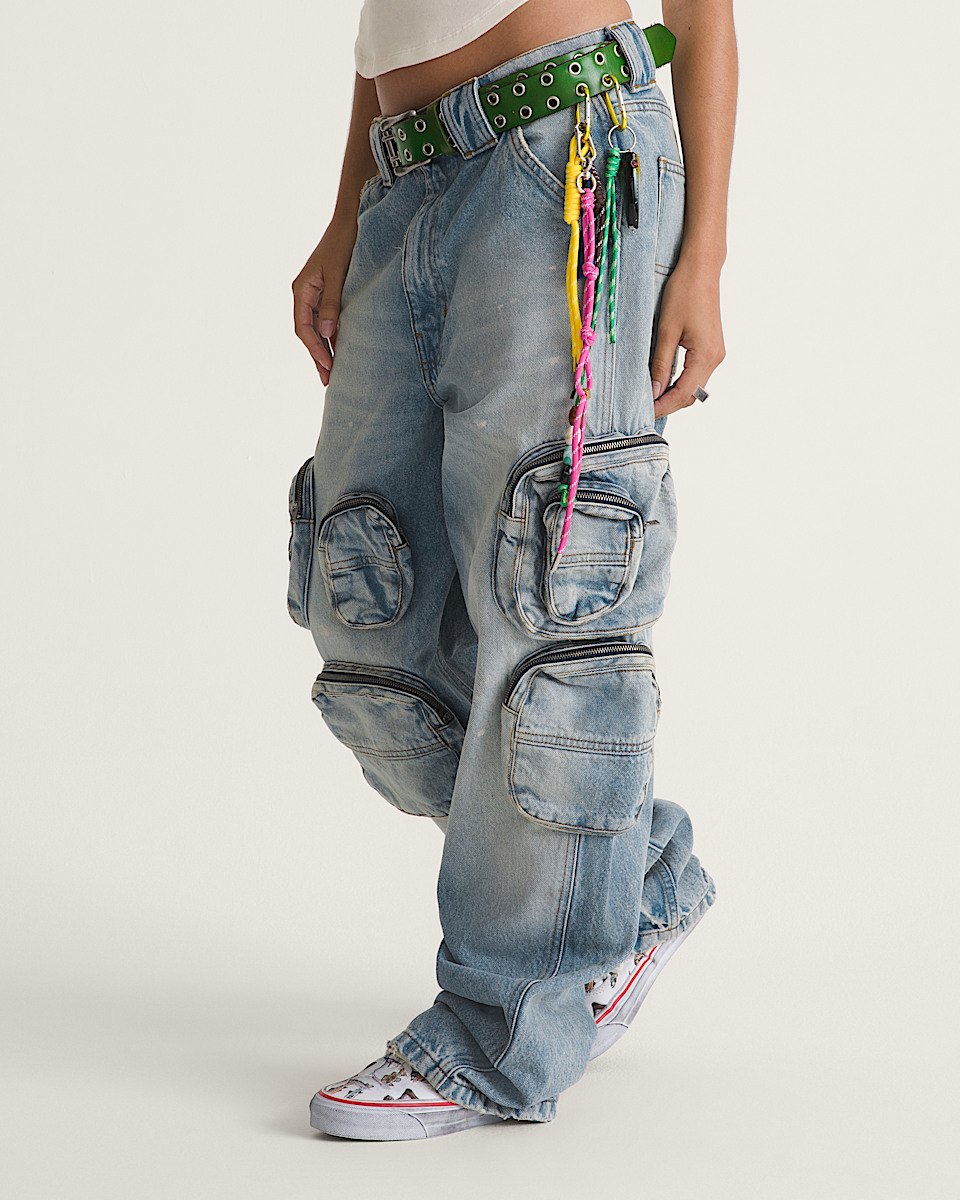 VANSZA Multi-Pocket Denim Pant