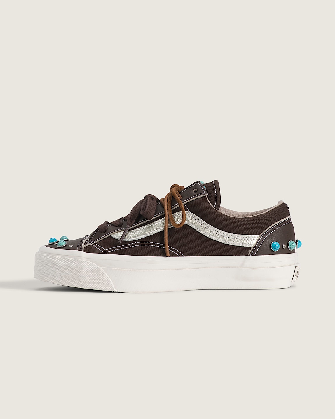 yuuu.　36 Premium Old Skool 36 Shoe in Color Block Green / Brown / Blue | Vans