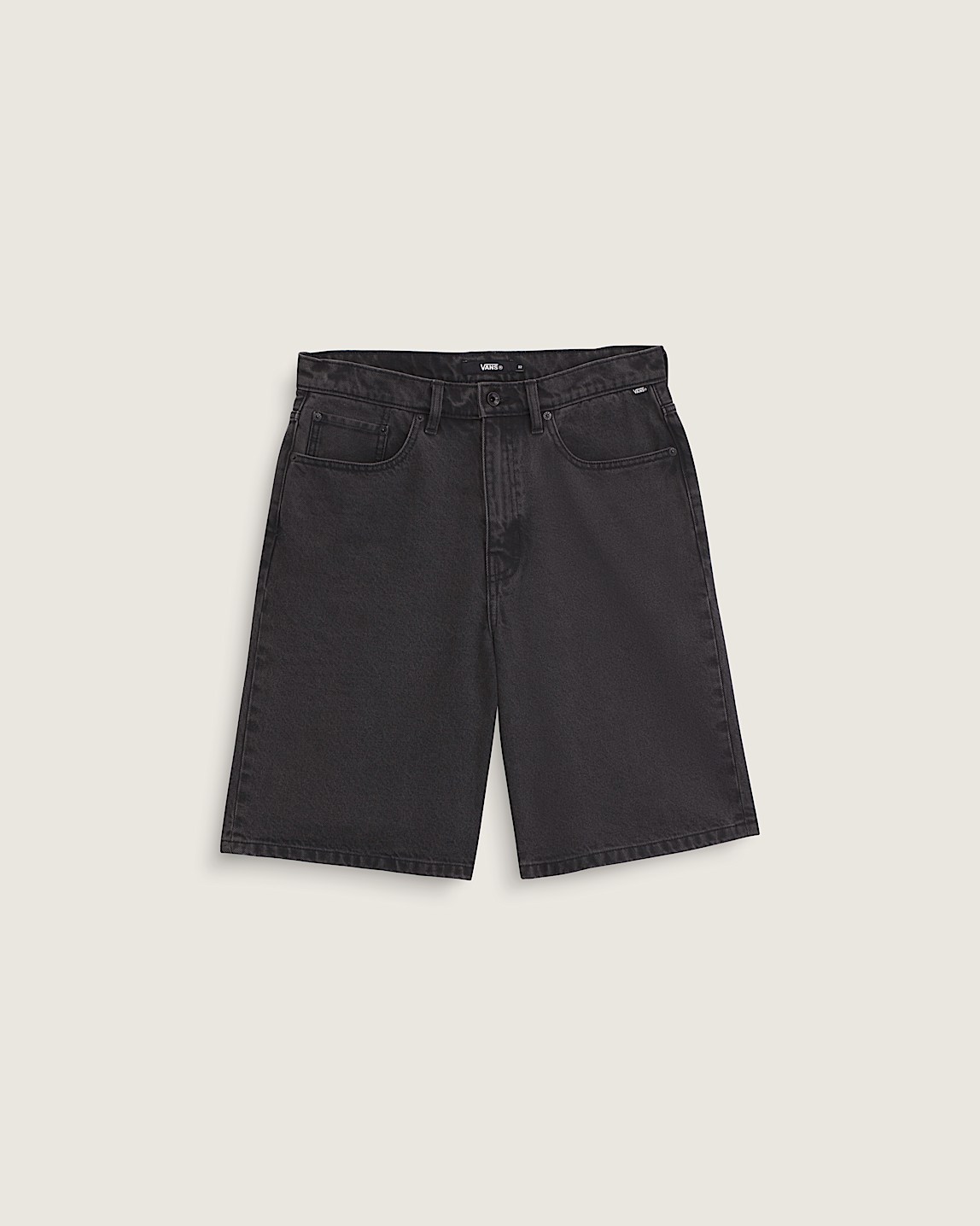 Drill Chore Loose Denim Shorts in Stonewash Black | Vans