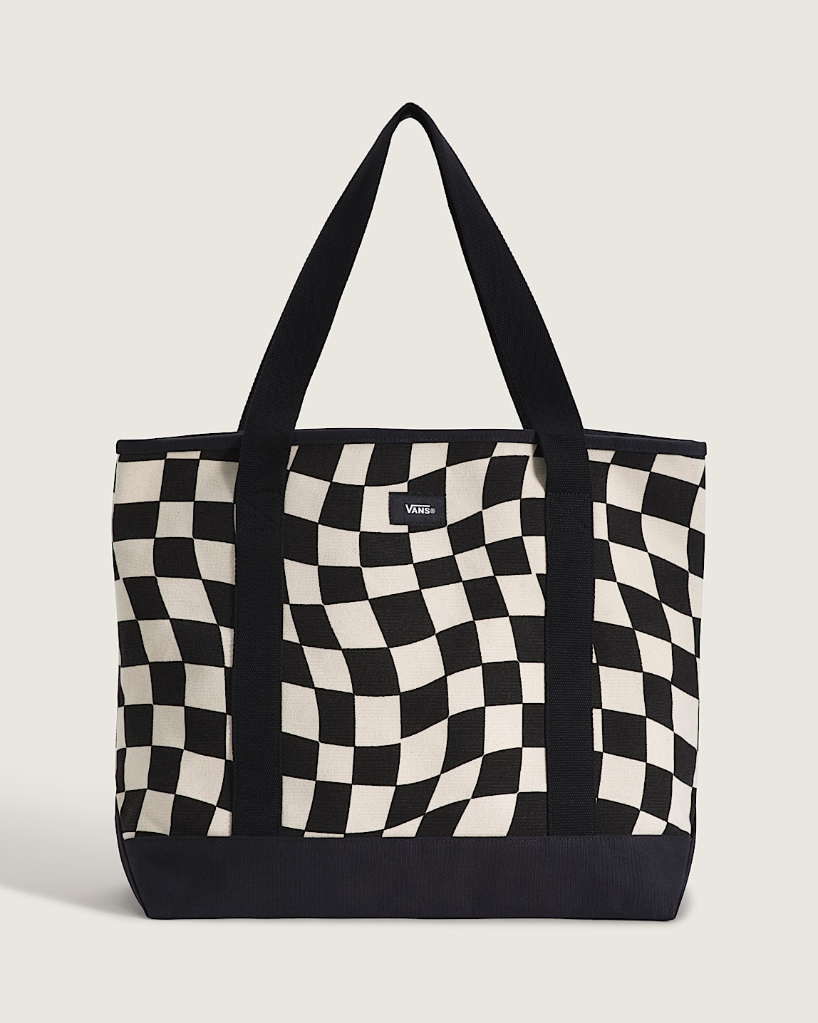 Tell All Zip Tote Bag in Checkerboard Black | Vans
