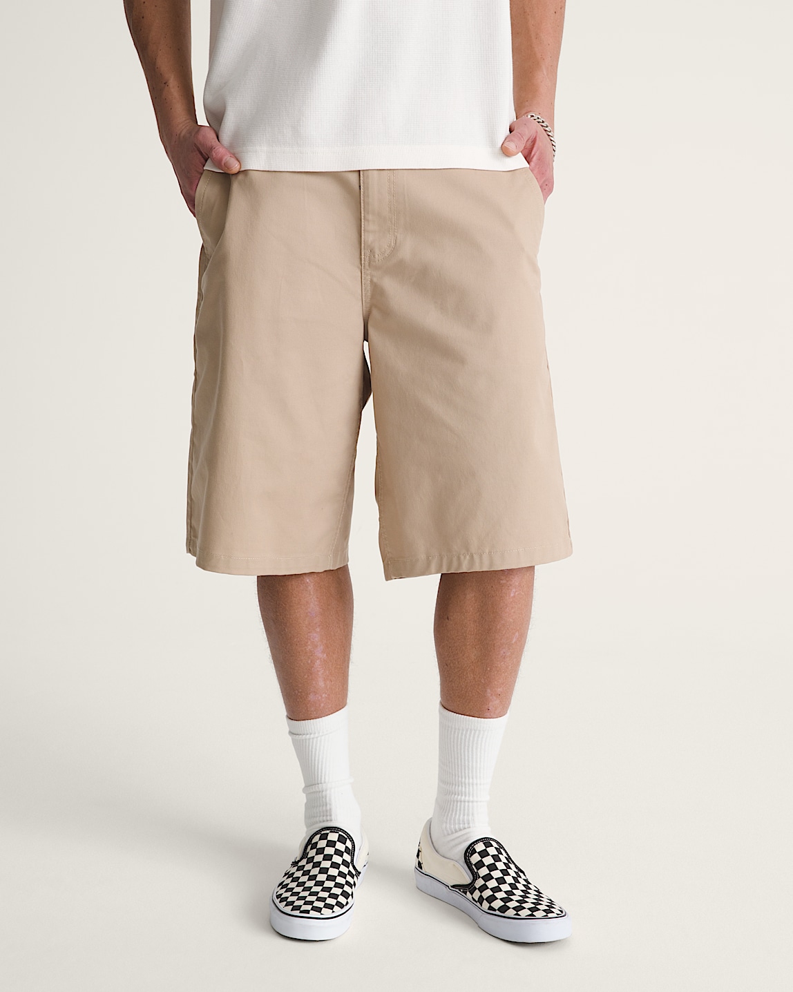 Authentic Chino Loose Shorts in Mossy Olive Green | Vans