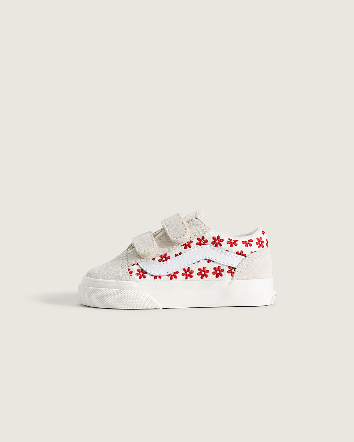 Toddler Mary Jane Shoe in White / Racing Red | Vans