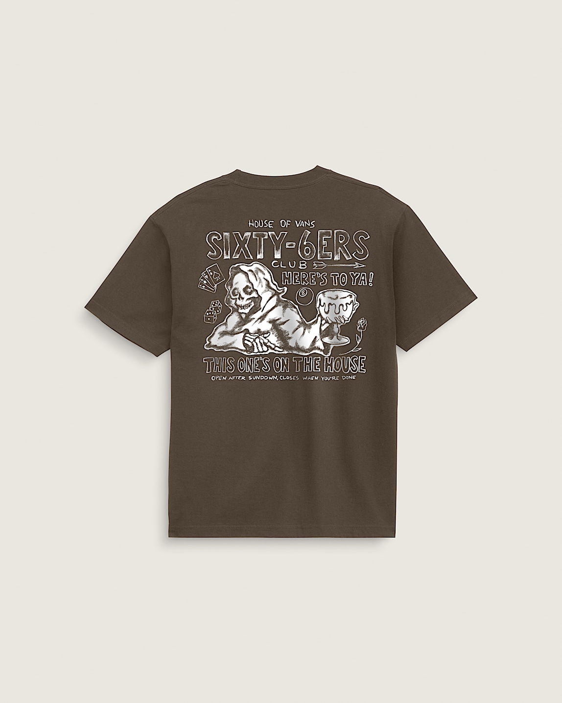 Off The Wall Fever T-Shirt in Vintage Cocoa Brown | Vans