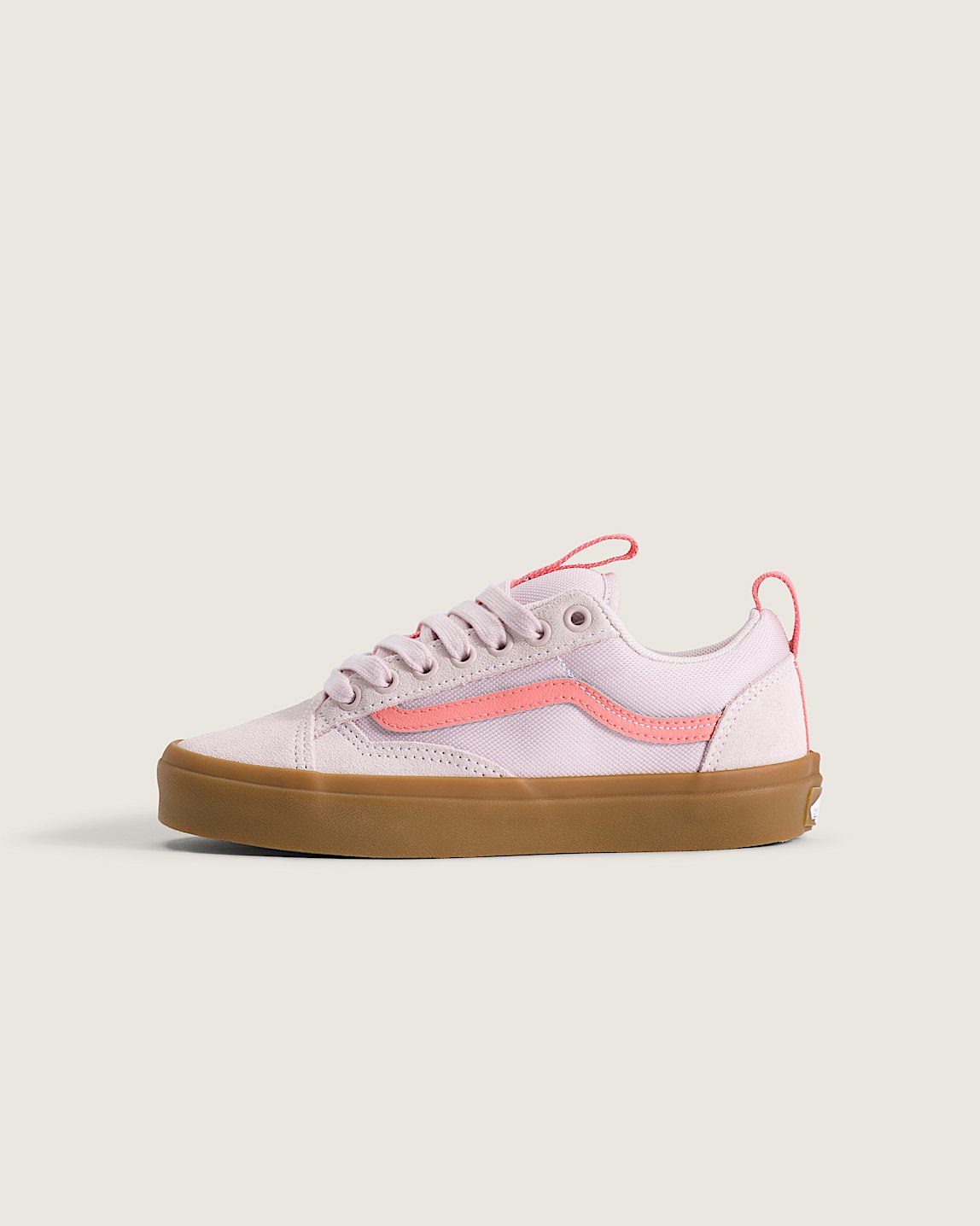 Little Kids Old Skool V Shoe in Glitter Rose Gold Pink | Vans display picture 1