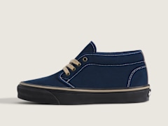 Suede Leather Dress Blue