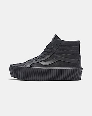 Premium Sk8 Hi 38 Reissue Platform in Onyx Black Vans
