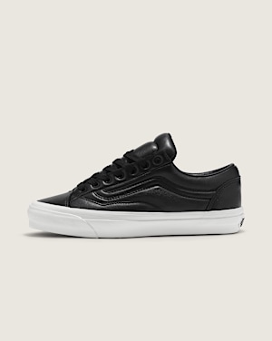 Vans leather black old skool cheap