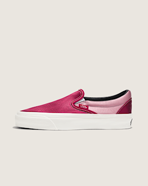 Satin vans slip on top