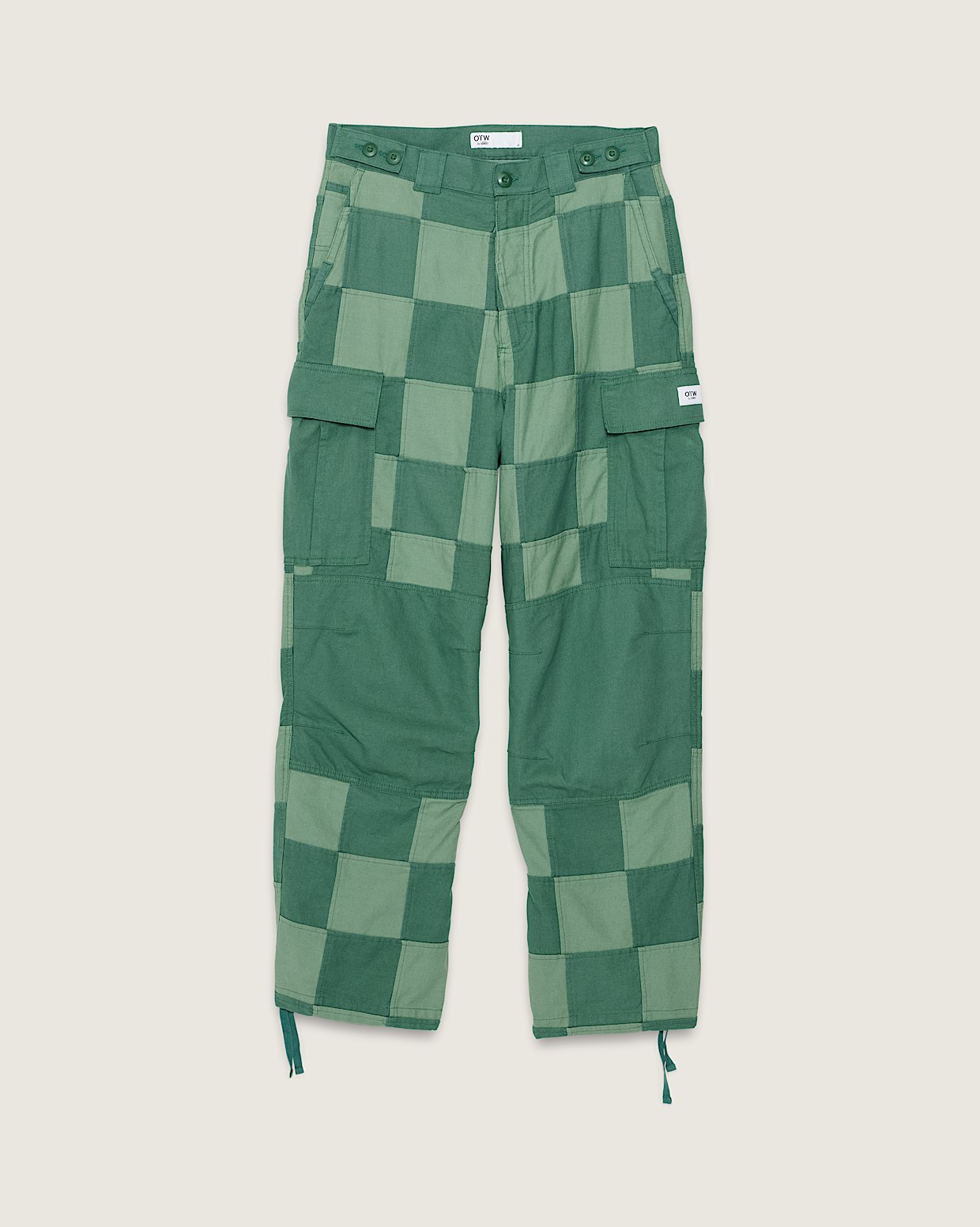 OTW Patchwork Cargo Pants in Myrtle Green Vans