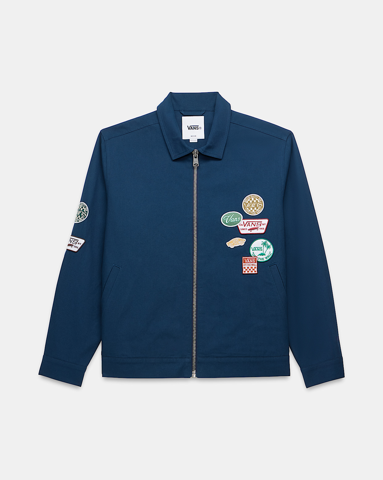 Premium Zip Front Jacket in Dress Blues Navy Vans