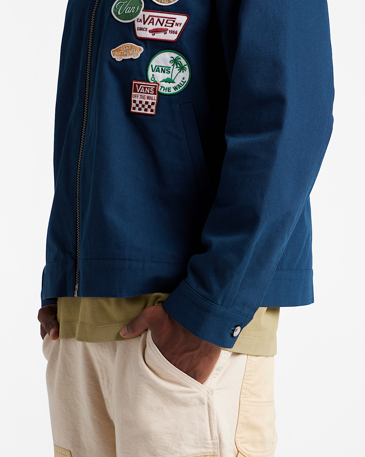 Premium Zip Front Jacket in Dress Blues Navy | Vans