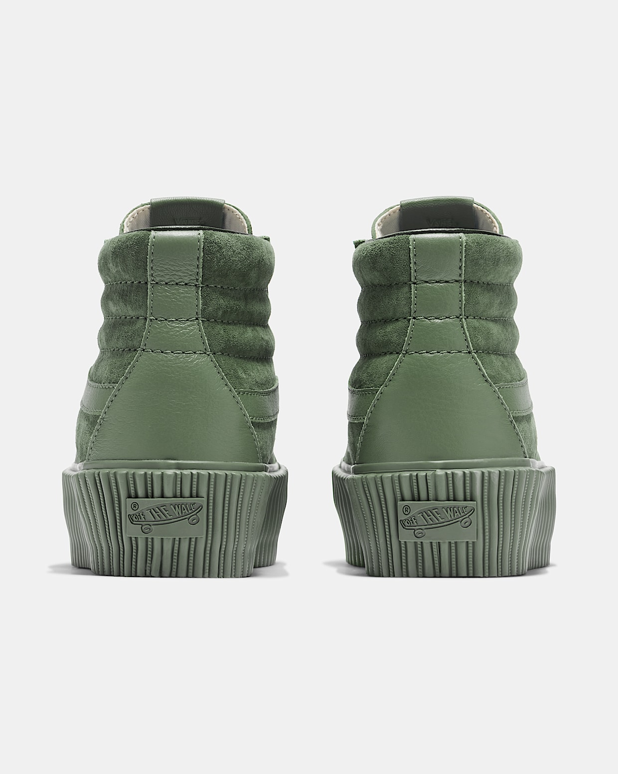 Premium Sk8 Hi 38 Reissue Platform in Army Green Vans