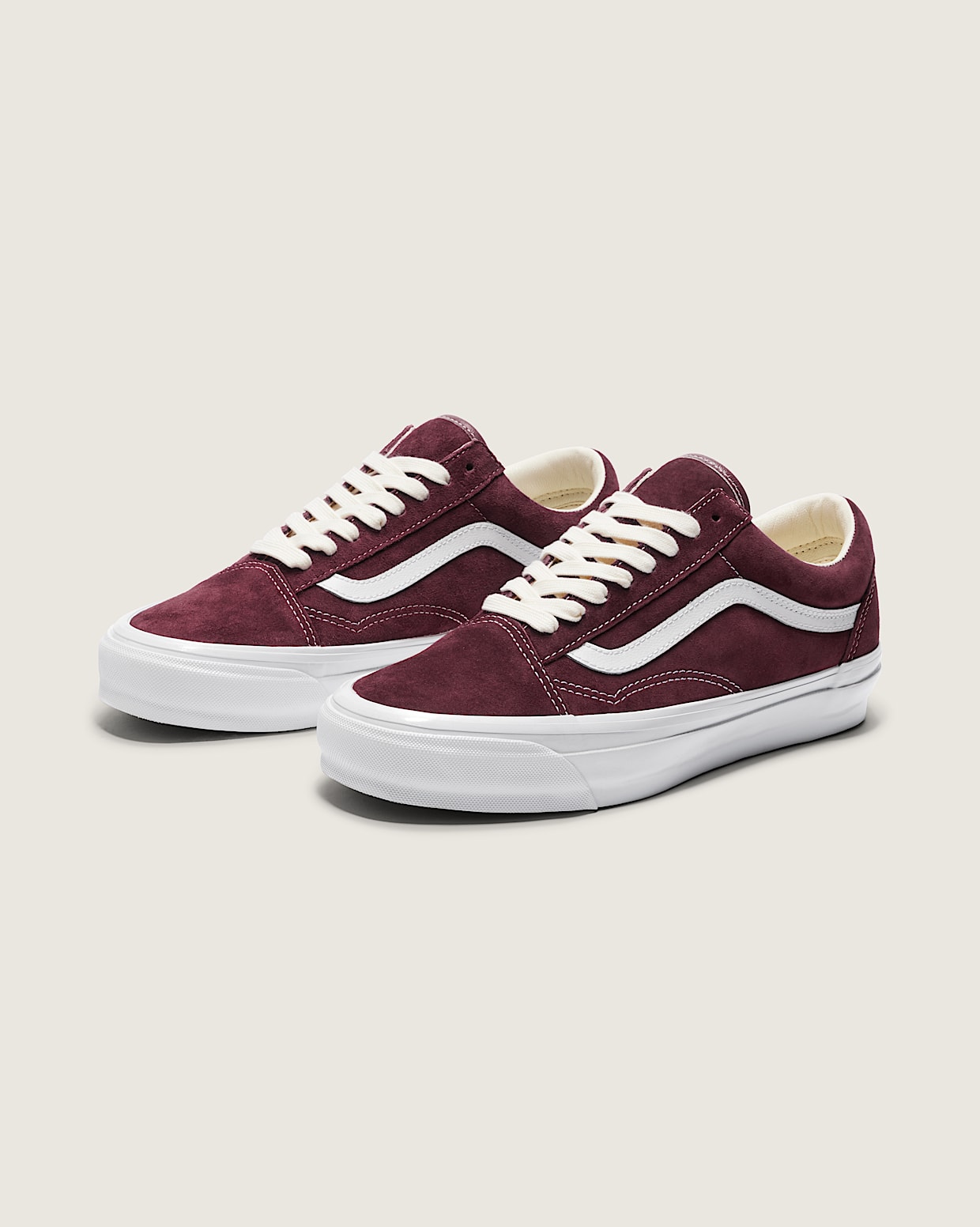 Maroon suede vans sales