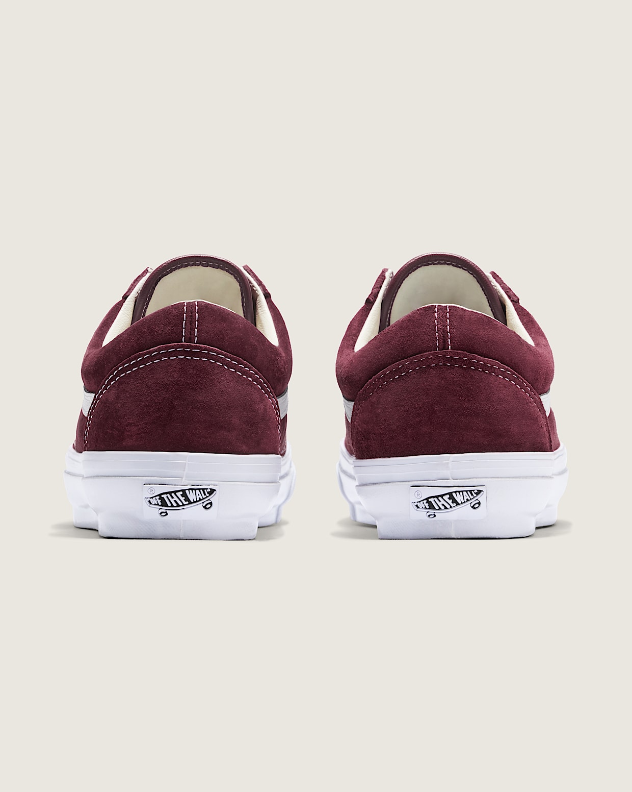 Vans old skool burgundy leather sales