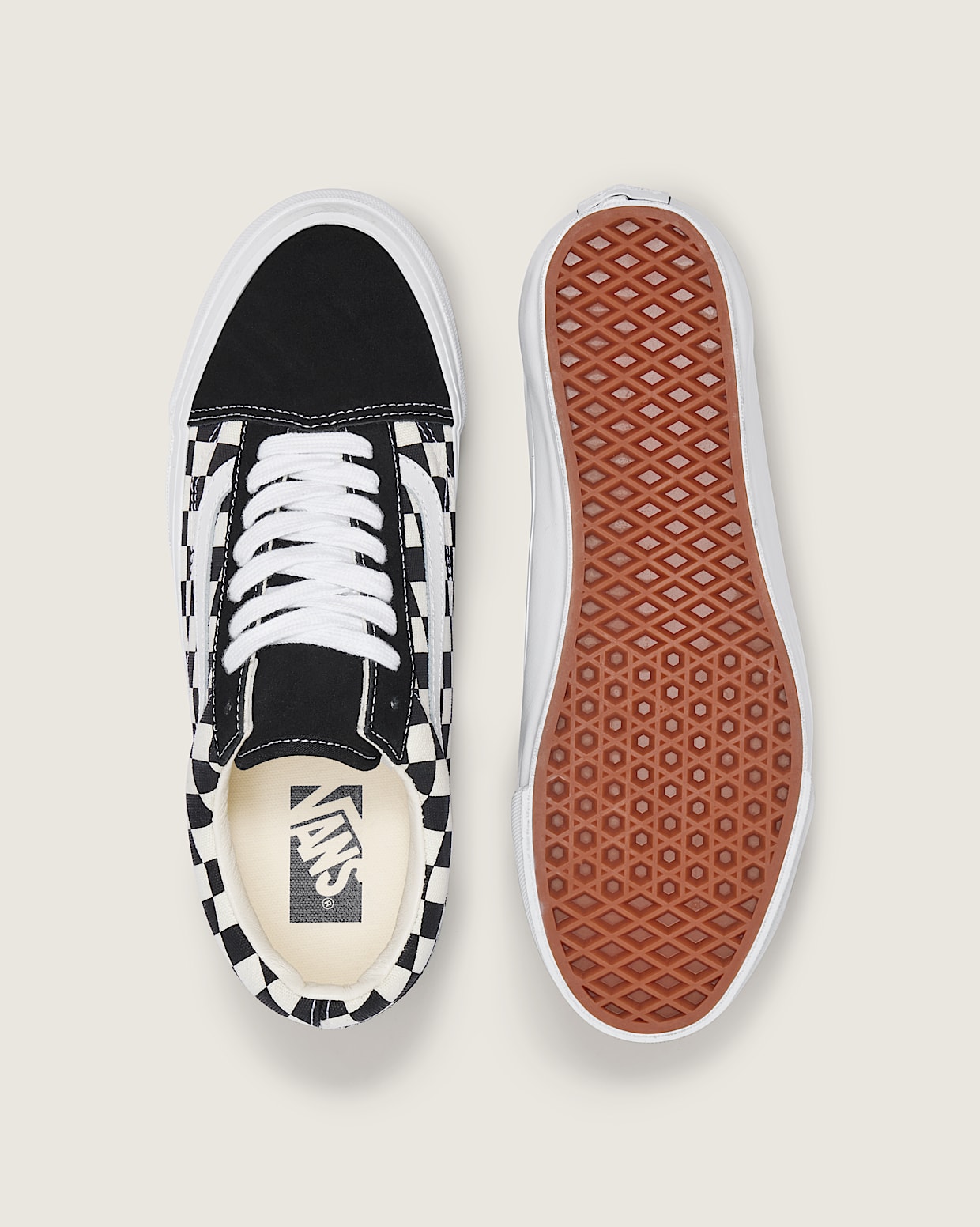 Old skool platform checkered vans discount
