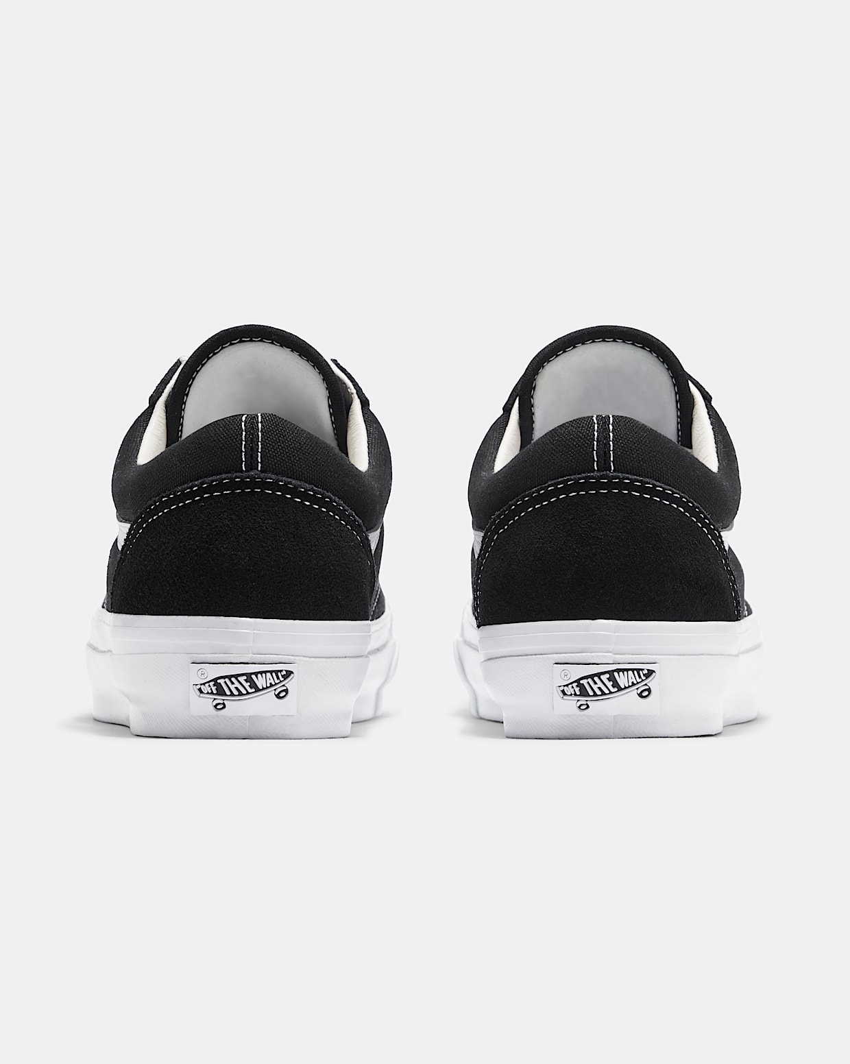 Grey black and white vans top