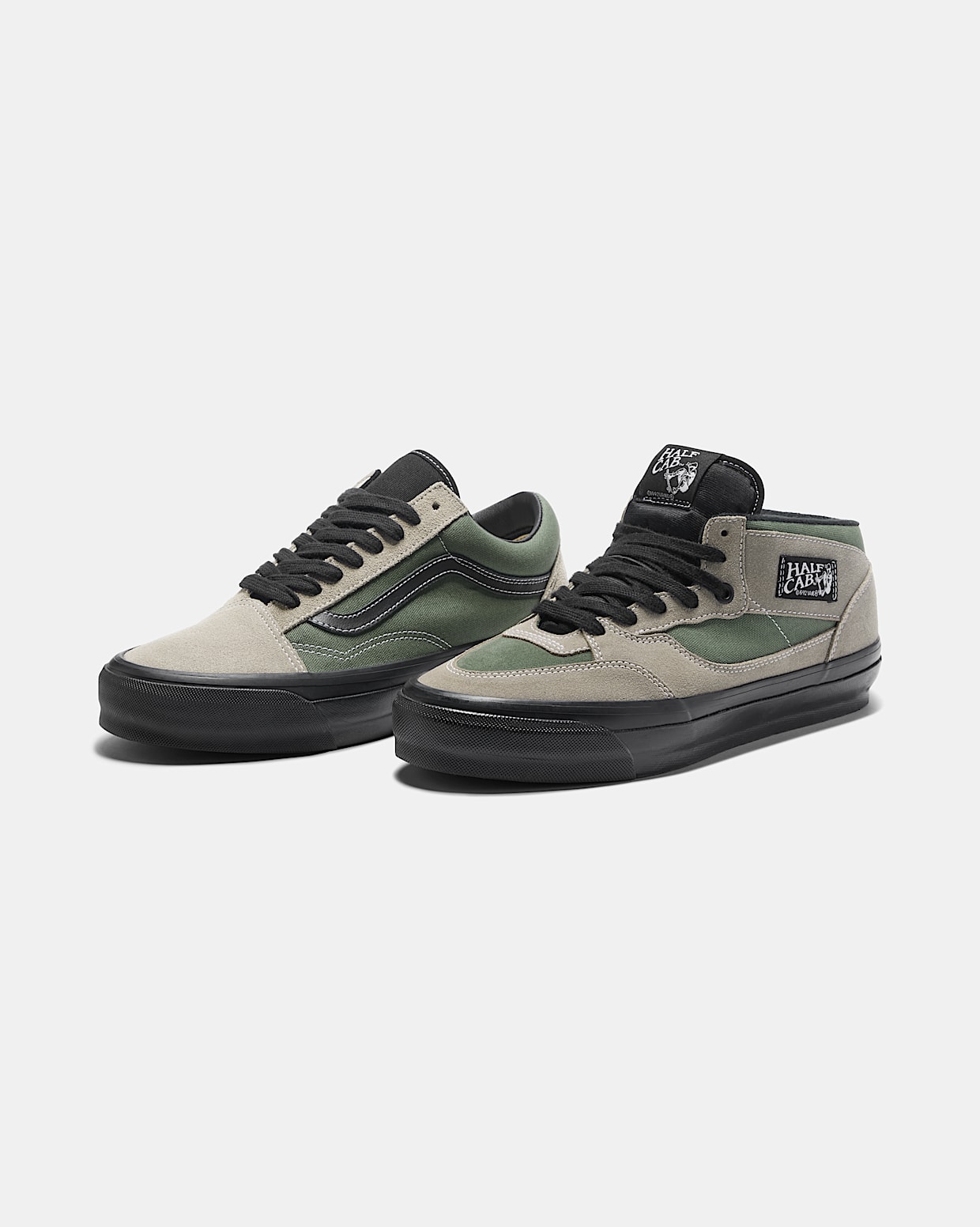 Premium Old Skool 36 in Aluminum Grey Olive Green Vans