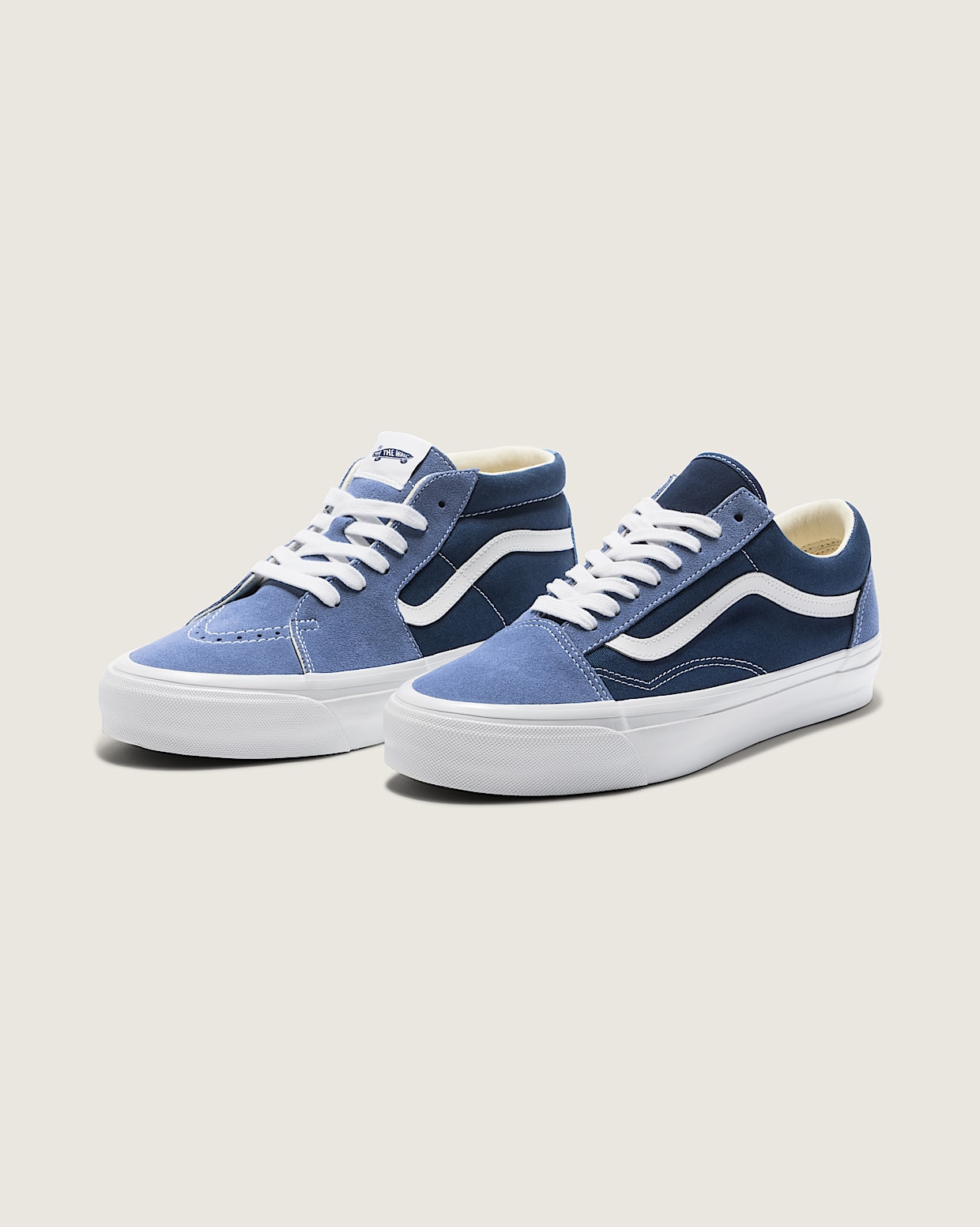 Navy white vans hot sale