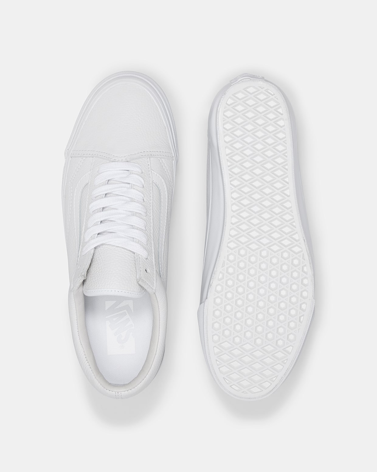 Old skool vans white top