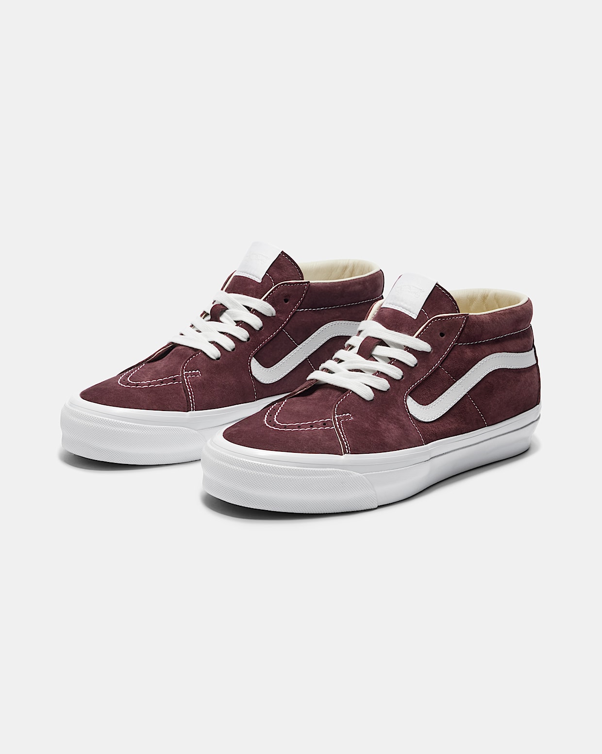 Vans sk8 mid burgundy top