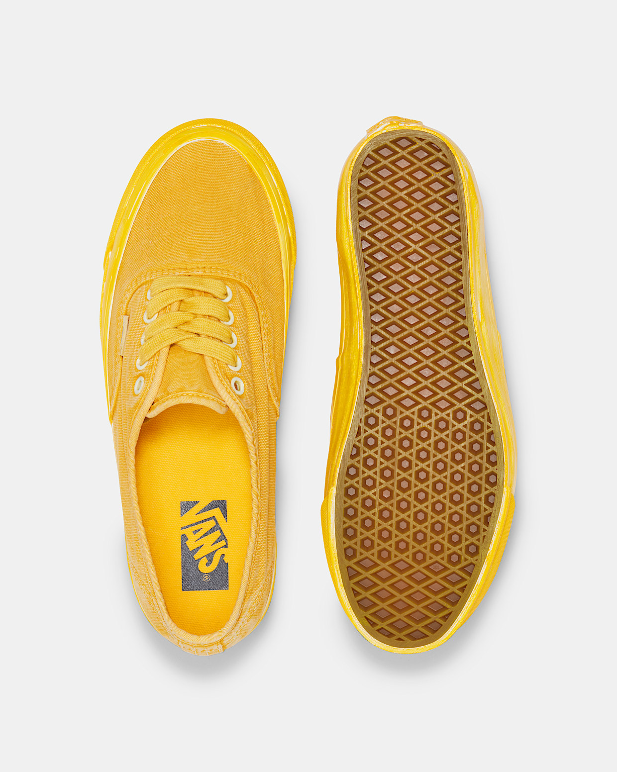 Premium Authentic 44 in Lemon Chrome Yellow Vans