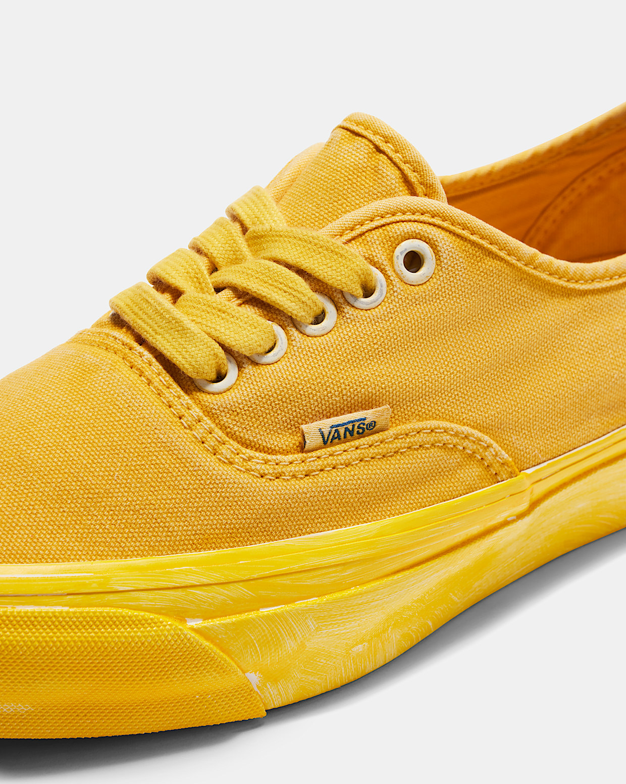 Premium Authentic 44 in Lemon Chrome Yellow Vans