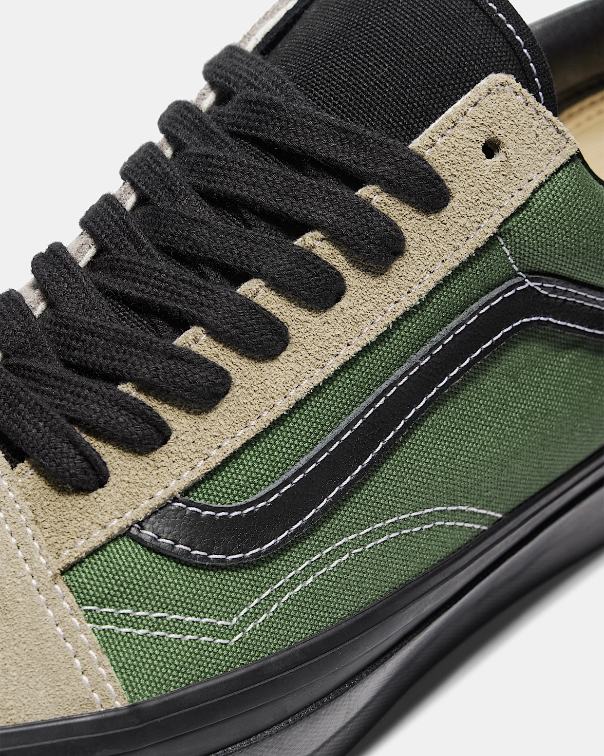 Olive green vans with gold tips online
