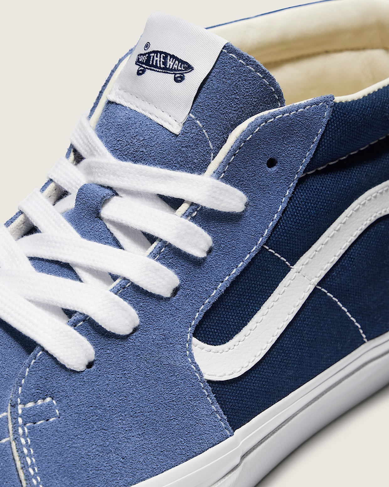 Vans sk8 hi blue and white 2025