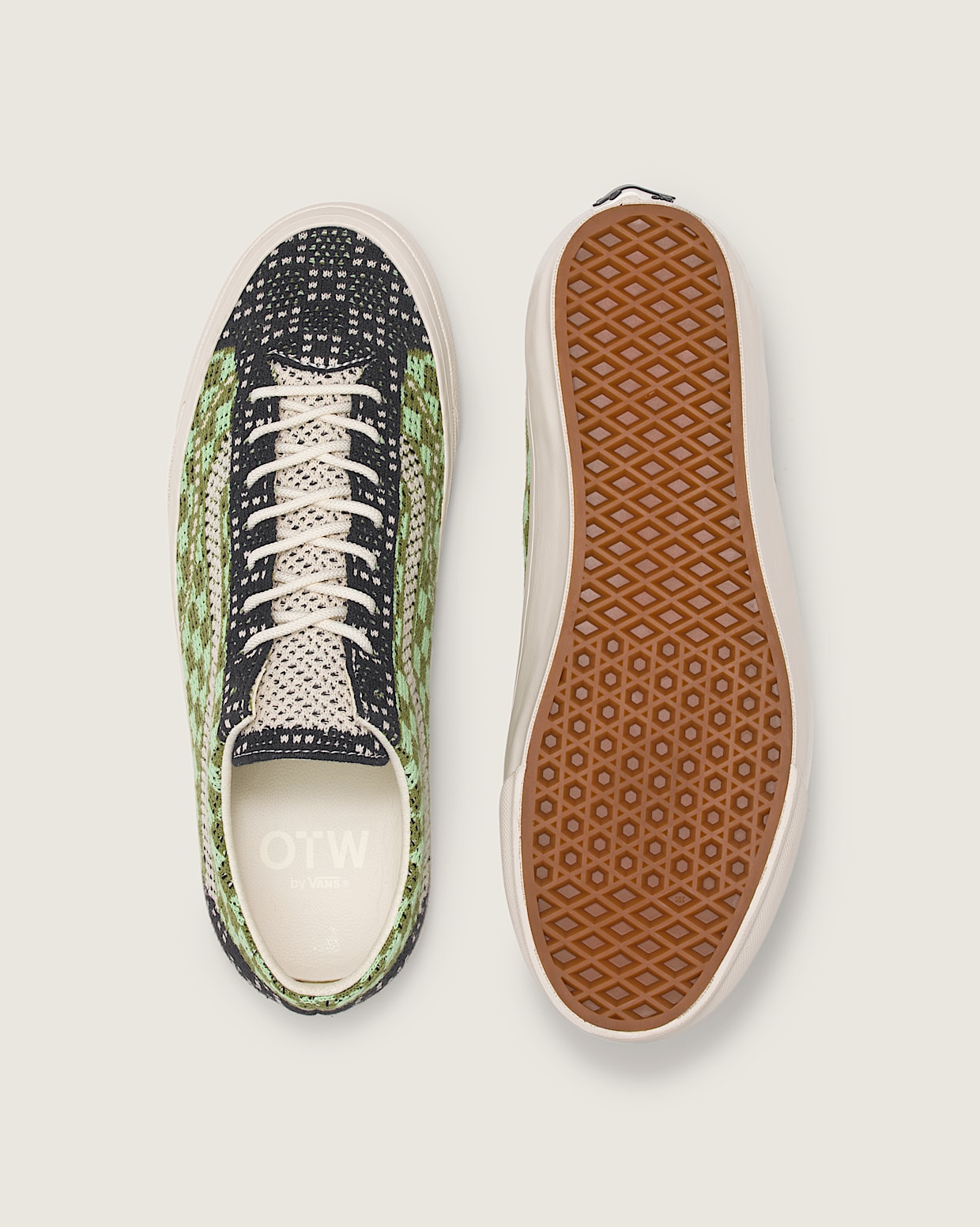 OTW Old Skool 36 Engineered Knit in Tap Shoe Green Vans
