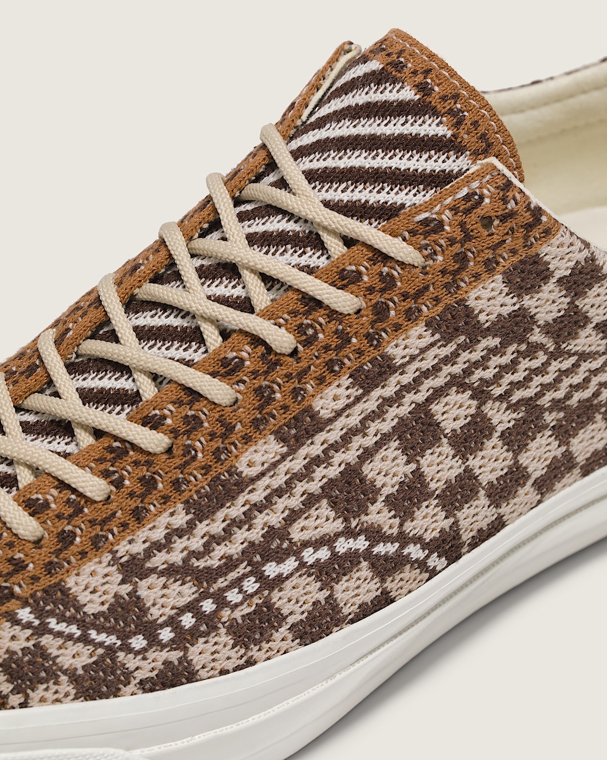 OTW Old Skool 36 Engineered Knit in Potting Soil Brown Vans