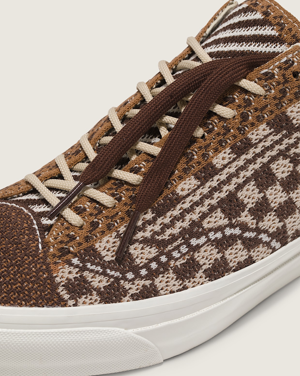 OTW Old Skool 36 Engineered Knit in Potting Soil Brown Vans