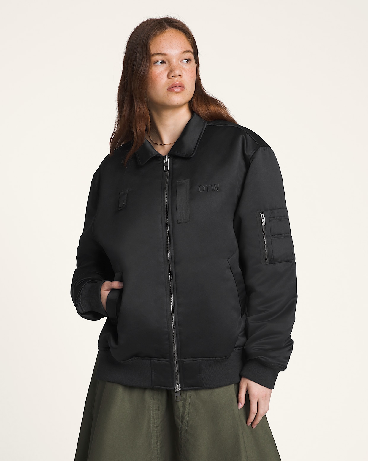 OTW Bomber Jacket in Black Vans