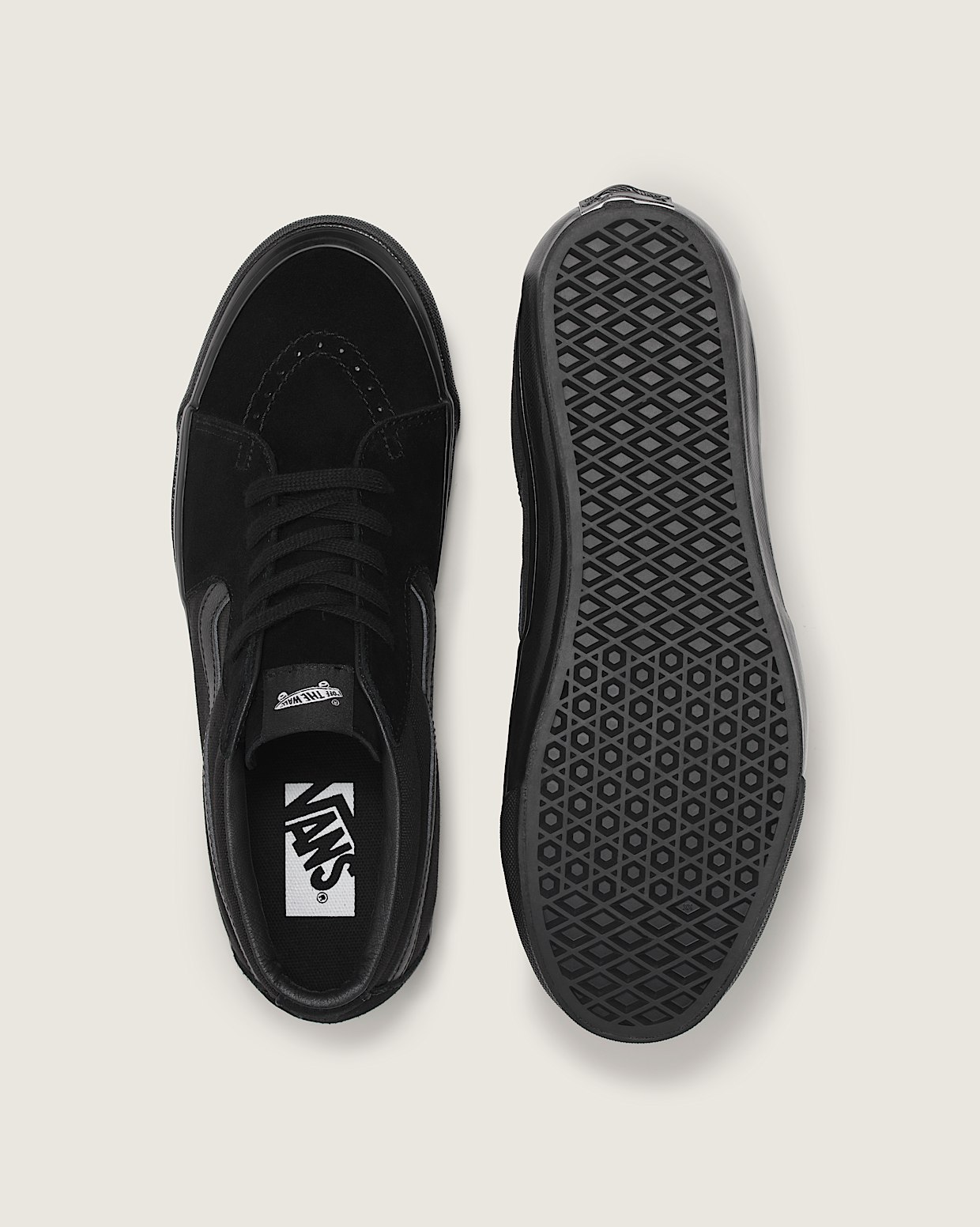 Vans sk8 mid all black on sale
