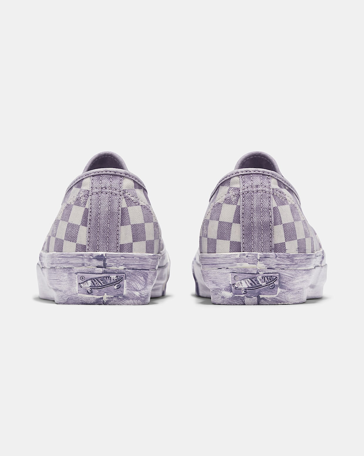 Premium Authentic 44 in Dip Dye Checkerboard Lavender Grey Vans