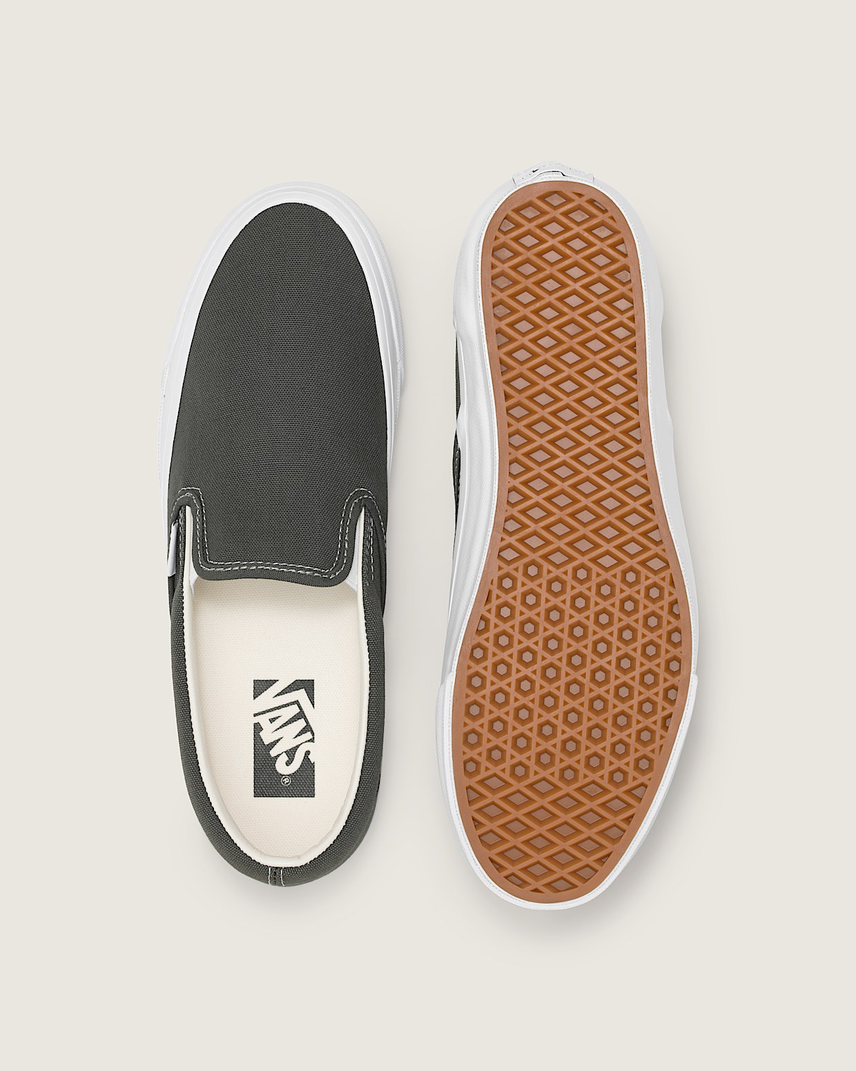 Vans slip on metallic top