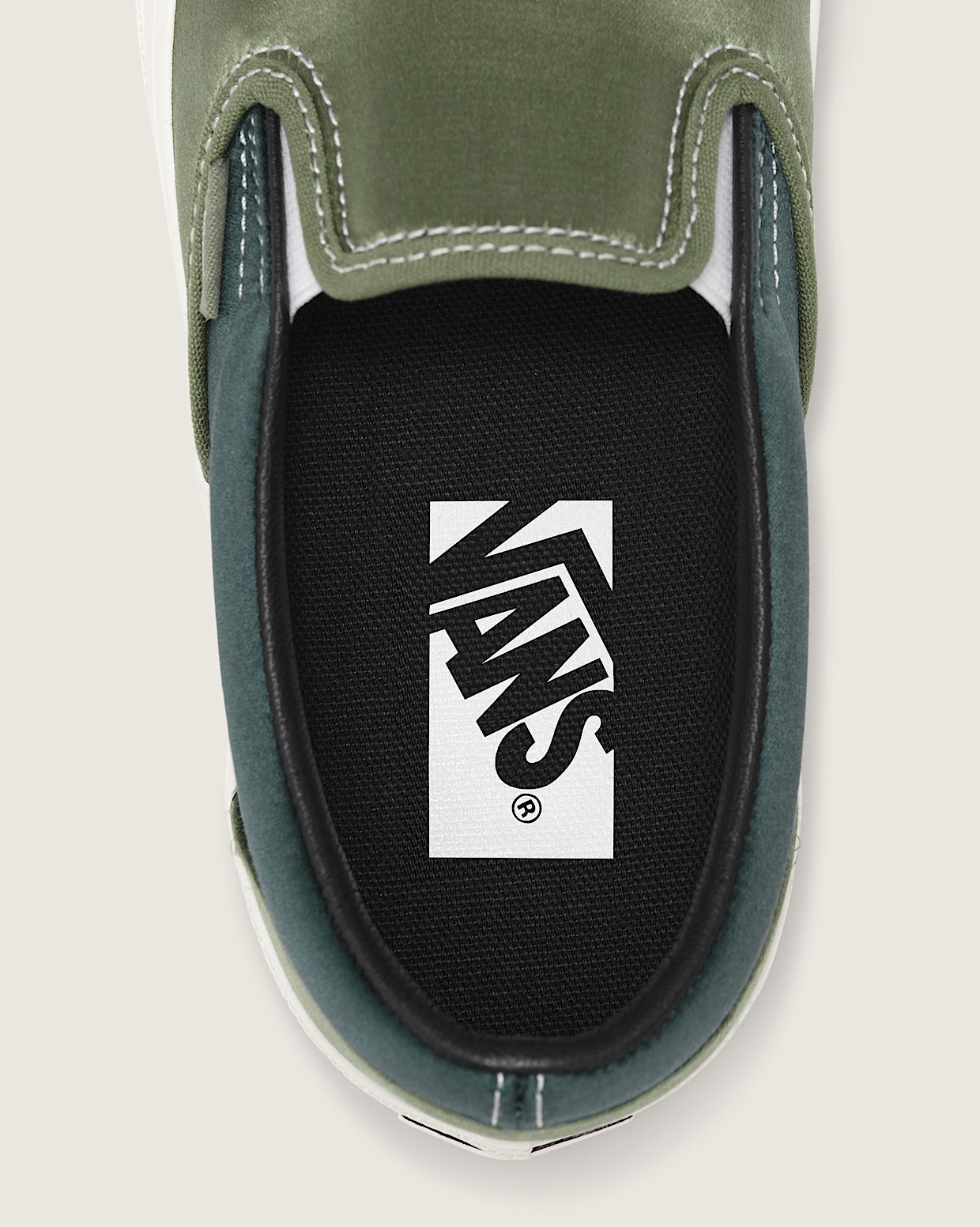 Winter moss vans slip ons top