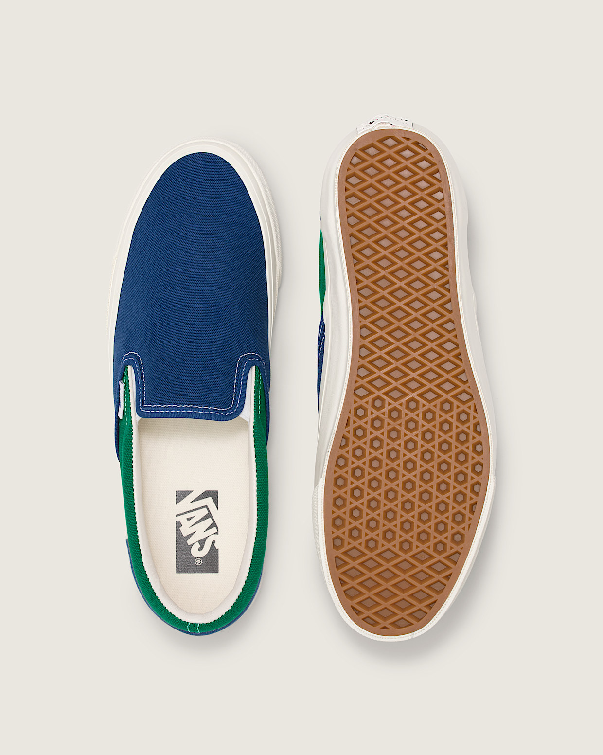 Vans slip on with toe cap cheap