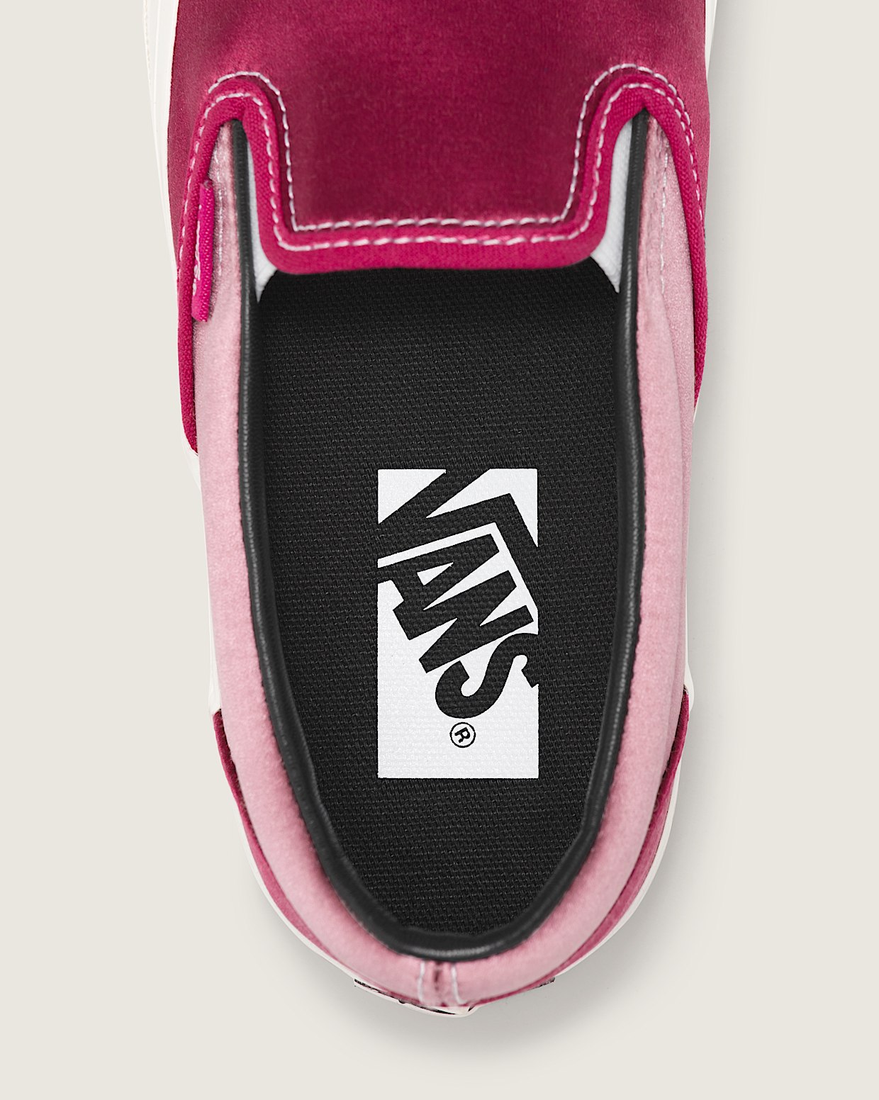 Premium Slip On 98 Satin in Cherry Red Vans