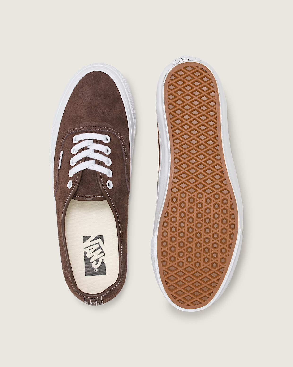 Premium Authentic 44 Suede in Potting Soil Brown Vans
