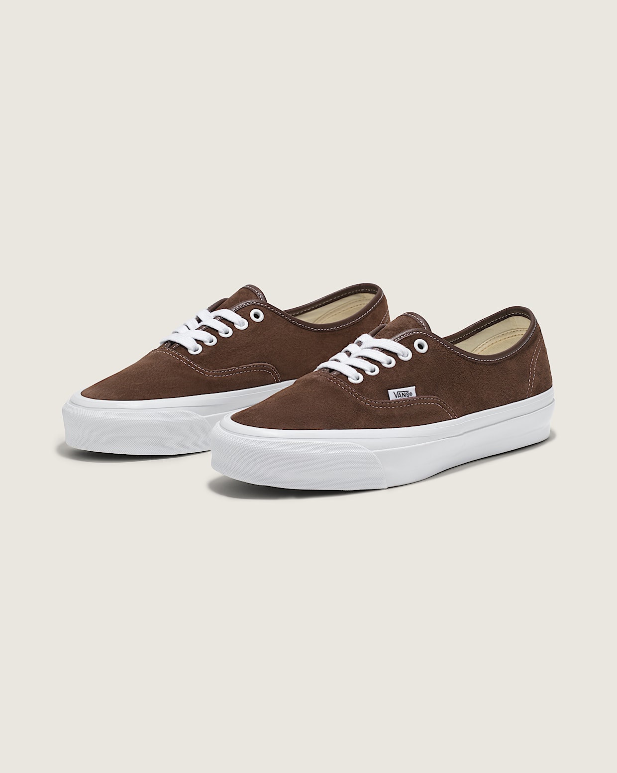 Vans authentic suede leather discount