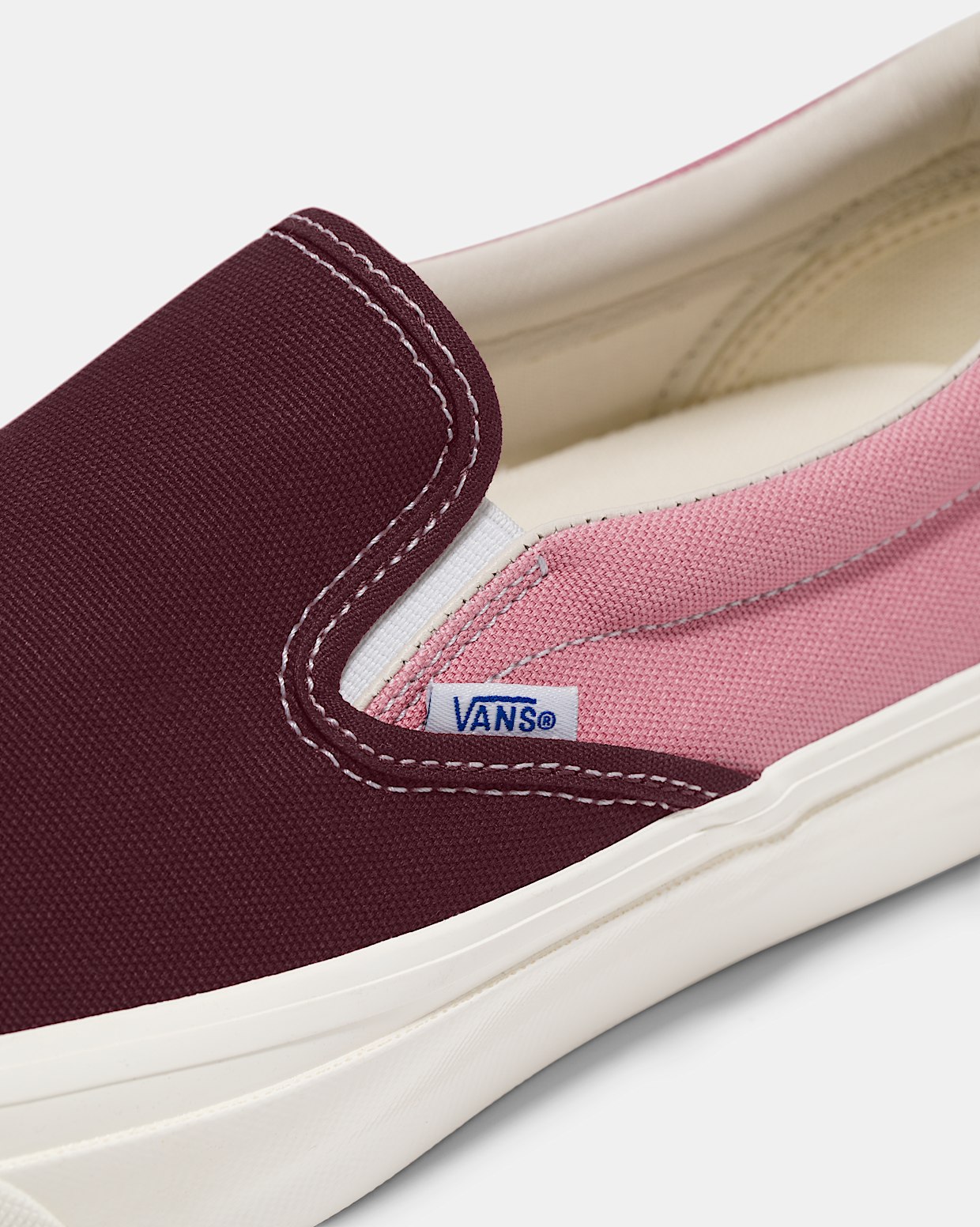 Vans slip on skate shoe burgundy store