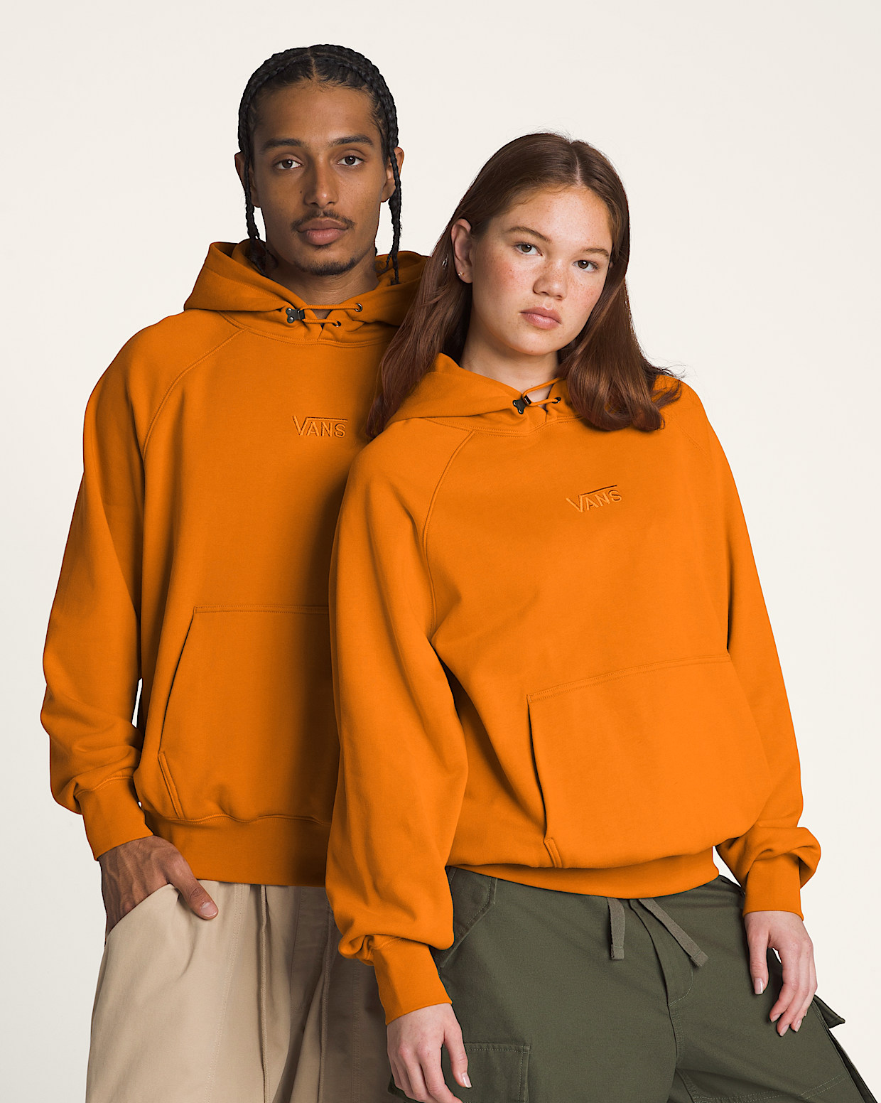 Premium Hoodie Fleece in Marmalade Orange Vans