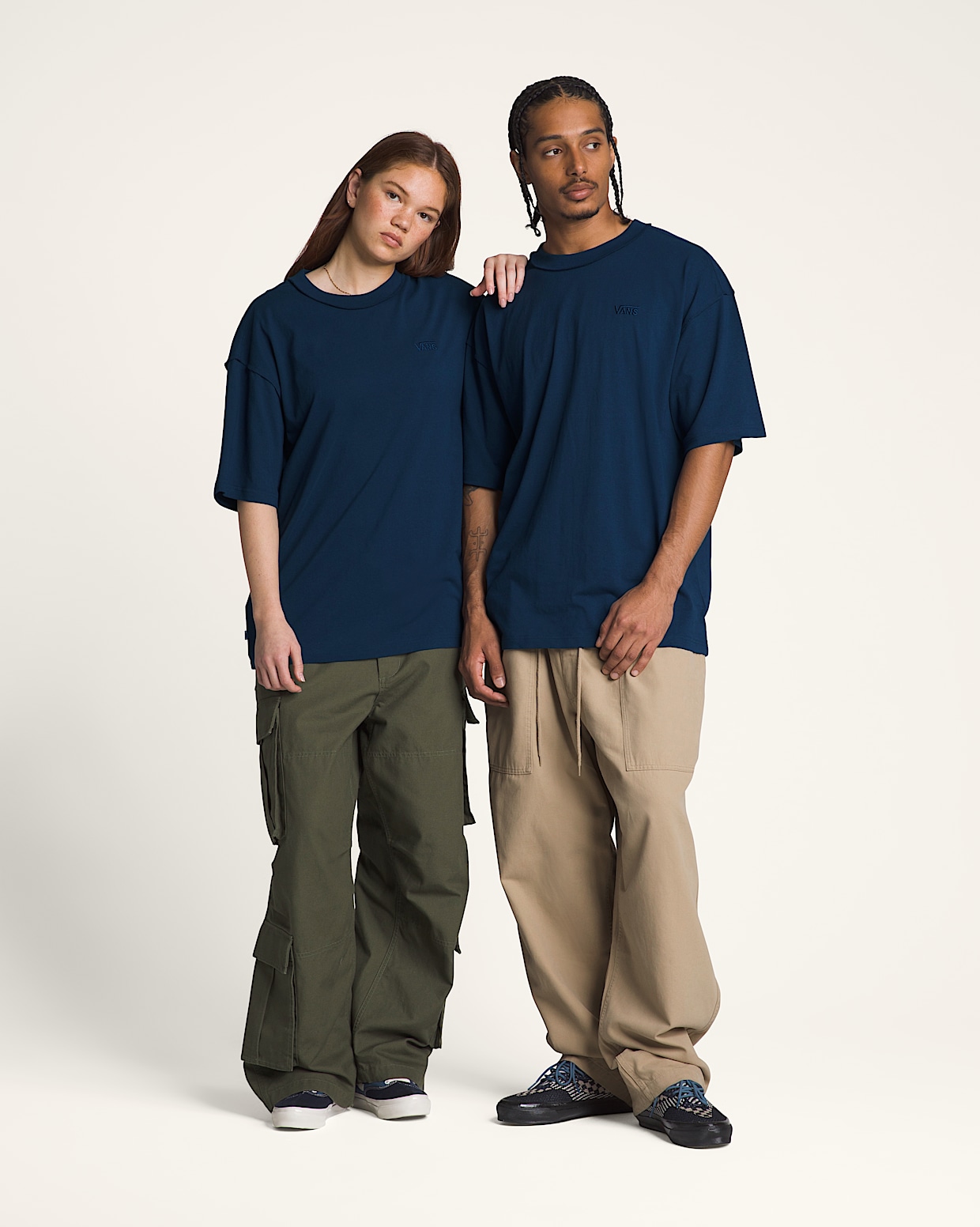 Premium Short Sleeve T Shirt in Dress Blues Vans